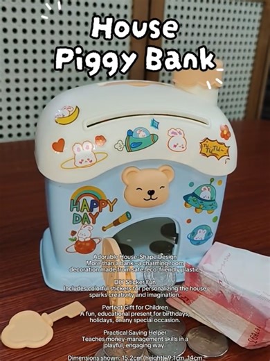 House Piggy Bank Ideas for Saving Money