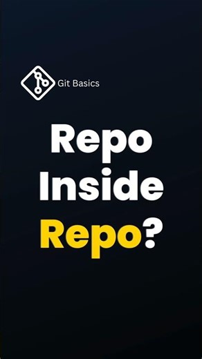 43. Why Some Git Projects Contain Other Repos Inside 👀 #shorts