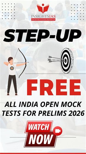 InsightsIAS | FREE All India UPSC Mock Test 2026: STEP UP Prelims Test Series (GS + CSAT) | Insights IAS Master the UPSC Prelims 2026 with the widely... | Instagram
