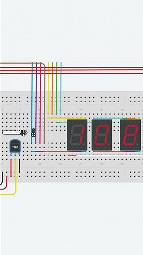 Lectura de sensor de temperatura mediante multiplexación con Arduino en Tinkercad