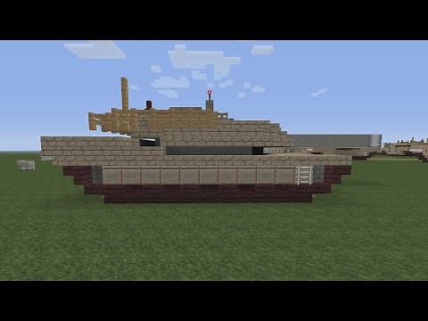 Minecraft Vehicle Tutorial Lets Build M1 Abrams Tank