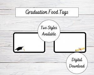 Graduation Party Food Tag Labels for Food at Grad Party Decor High School Graduation Class of 2024 College Graduation Party Ideas for Food - Etsy Australia