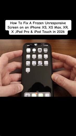 Fix Frozen Screen on iPhone XS, XS Max, XR & iPad Pro