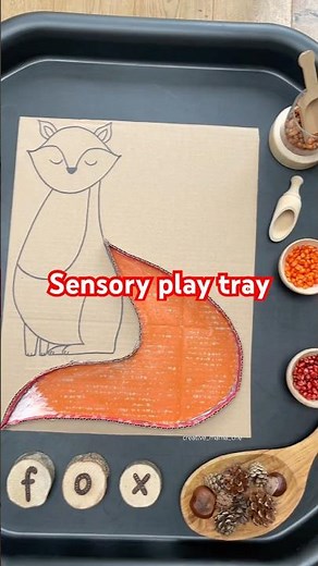 Sensory popcorn kernels. So easy to make 🍿 🦊