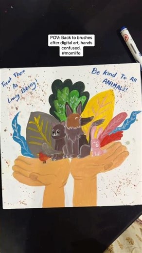 Easy Acrylic Painting for Beginners | Animal & Nature Art