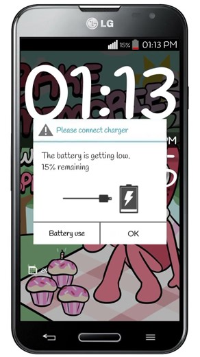 LG Optimus G Pro - low battery/empty! (part 1)