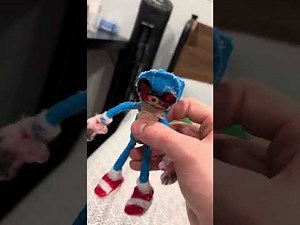 My new Sonic exe plush made out of felt and mostly hot glue no stitching new video by KG studios