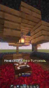 Minecraft Bed Tutorial #minecraft #minecraftbuilding #minecraftrealistic