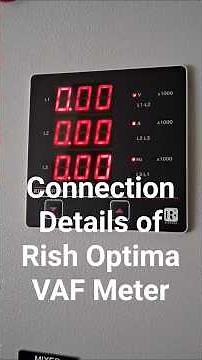 #Connection details of Rish Optima VAF