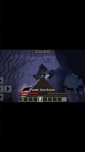 powder snow bucket clutch #minecraft #lazymc #youtube #youtubeshort