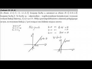 Matura exam August 2018 task 33 From the set A={−3,−2,−1,1,2,3} we draw a number a, and from the set