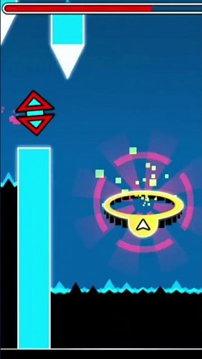 playing geometry dash world