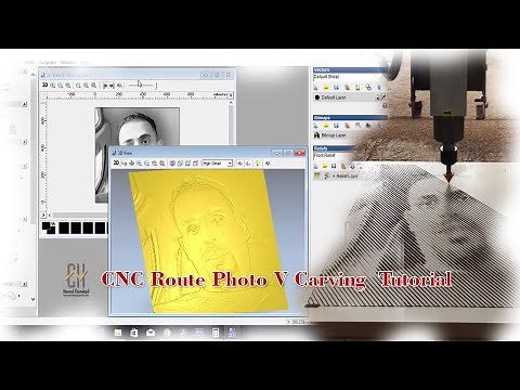 CNC Router Image Engraving on MDF | | ArtCAM Tutorial | | V bit Carving || Halftone photo tutorial