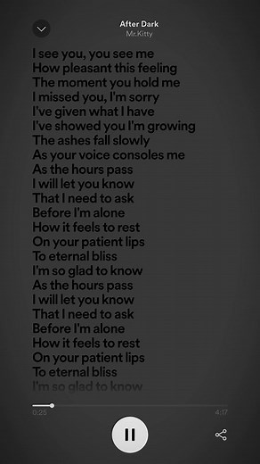 Mr. Kitty - After Dark Sped Up Songs