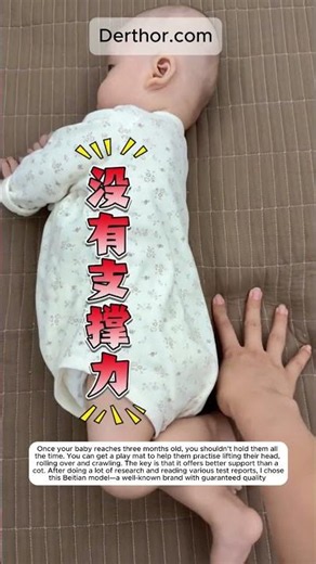 Once your baby reaches three months old, you shouldn’t hold them all the time. You can get