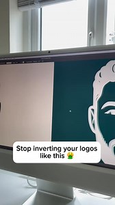 411K views · 3K reactions | Inverting a logo in adobe illustrator | Let's Design | Facebook