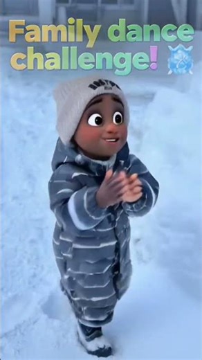 heartwarming animated kids dance song.“Family dance challenge! ❄️💙