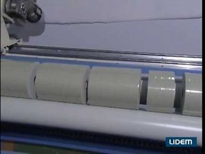Manual roll cutter or slitter for textiles and non-woven. Ribbon, tapes slitting & cutting machines