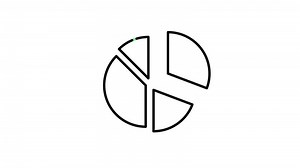 Download Pai Chart Icon of nice animated for your videos, easy to use with Transparent Background for free