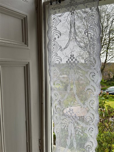 Victorian Cotton Lace Curtain Panel: Alexandra C1895 Design (per Metre) - Etsy