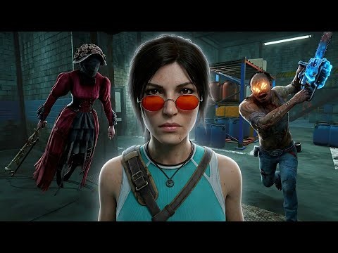 Lara Croft Survivor Gameplay Against Nurse, Hillbilly & More | DBD No Commentary