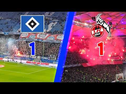 SENSATIONELLE STIMMUNG beim TOPPSPIEL HSV GEGEN 1. FC KÖLN 🖤🤍💙 | STADIONBESUCH HSV gegen KÖLN |