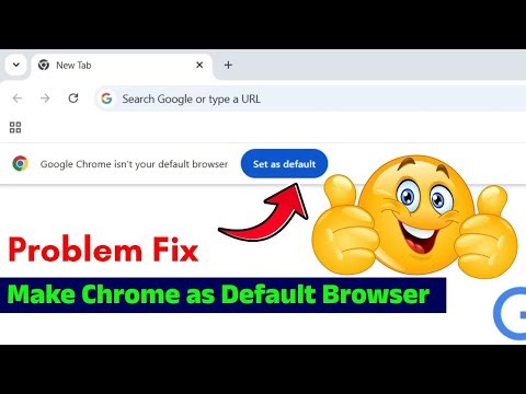 🔴Fix - Google Chrome isn't your default Browser Problem Windows10/11 | Set as default Chrome Browser