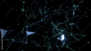 Beautiful business background.Growing network connections. Loopable. Perfect to use as a technology, communication or social media background.