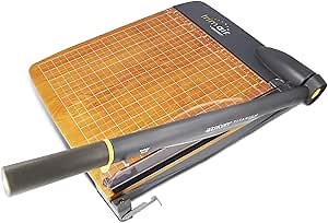 Amazon.com: Westcott 12'' TrimAir Wood Guillotine Paper Cutter & Paper Trimmer, 30 Sheet (15106) : Office Products