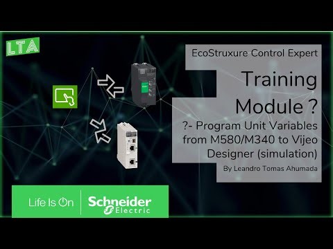 Training Control Expert - Mx.x Program Unit linking variables to Vijeo Designer