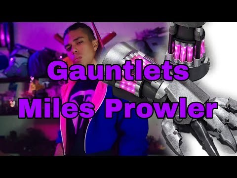 Making cosplay Miles Prowler gauntlets 