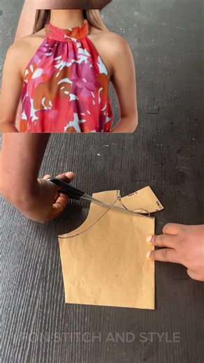 EASY HALTER NECK TOP PATTERN! 🔥 | Learn How to Cut It Perfectly