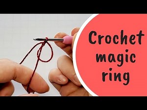 Crochet magic ring 🎱