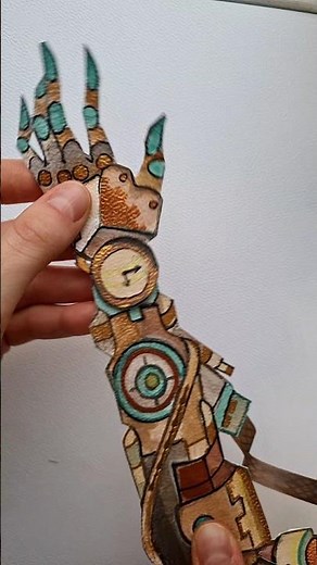 ROBOTIC ARM TUTORIAL #drawing #watercolor #tutorial #sketchbook