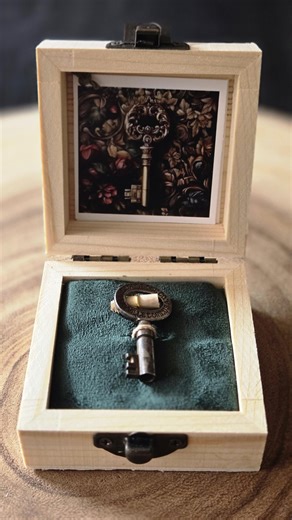 Genuine Antique Brass Hollow Barrel Key Gift Set, Keepsake Box, Intention Scroll, Vintage Skeleton Key, Manifestation Tool - Etsy