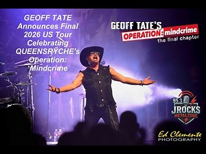 GEOFF TATE Announces Final 2026 US Tour Celebrating QUEENSRŸCHE's Operation Mindcrime