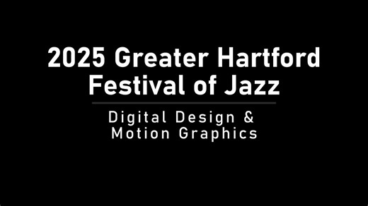 2025 Greater Hartford Festival of Jazz - Digital Design