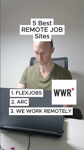5 Best REMOTE JOB Sites