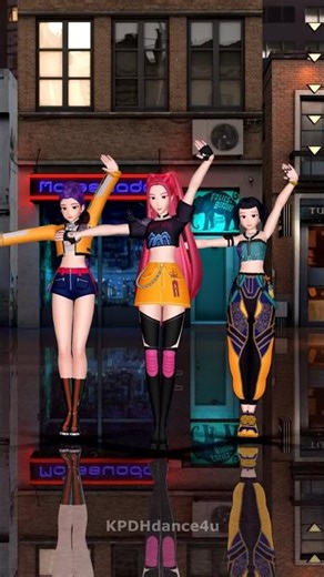 [MMD] Lady Gaga The Dead Dance Wednesday trend - Huntrix Mira, Rumi, Zoey Kpop Demon Hunters Huntr/x