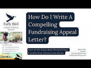 How do I write a compelling fundraising appeal letter? | Early Bird Philanthropy