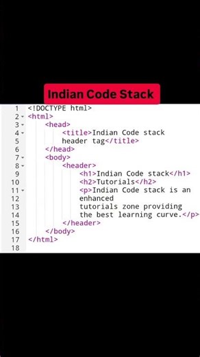 Semantic HTML Header Tag With Practical Examples #webdevelopment #htmltutorial