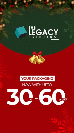Paper Boxes that Add Pure Festive Charm Enjoy up to 30 percent to 60 percent off at The Legacy Printing and get beautifully crafted paper boxes designed to elevate your Christmas gifting experience. #TheLegacyPrinting #PaperBoxes #HolidayPackaging #SeasonalSale #FestiveSale #GiftPackaging #PackagingDesign #CustomBoxes #USABoxPrinting | The Legacy Printing