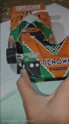 mazda 787b made out of paper #papercraft #papercar #mazda787b