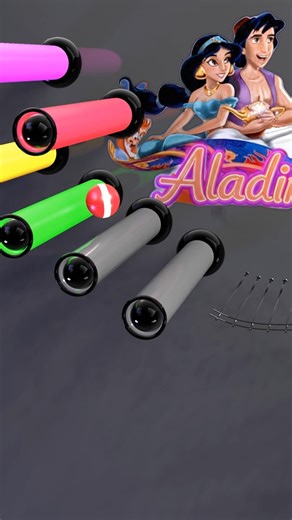 A Whole New World - Aladdin Marble music #musicmarble #satisfying #aladdin