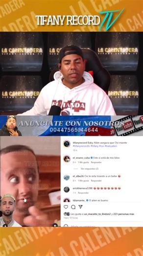 877 reactions · 35 comments | Baby Alien sigue tirándole fuego a Ovi #tifanyrecordtv #tifany #ovi #babyalien | Tifany Record Podcast | Facebook