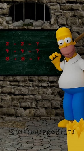 Simpsons Predicts | Bart’s Math Test in Homer’s Detention Room🤓! #funny #shorts #animation #loop #viralvideo #viralshort #trending Bart’s Math Test in Homer’s... | Instagram