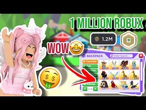Spending 1 MILLION ROBUX On Adopt Me To See How RICH I can Become... 🤑