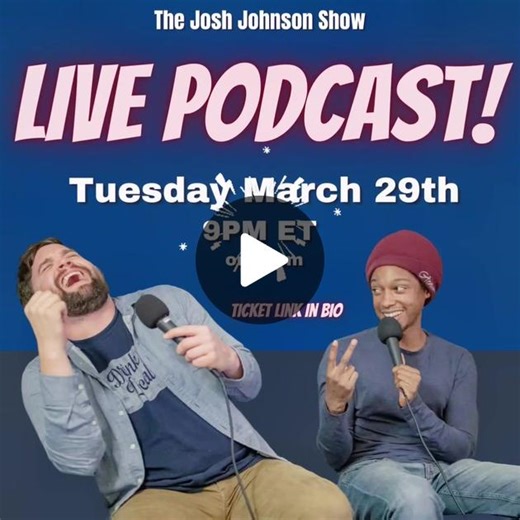 Live episode recording of my podcast, the Josh Johnson Show. Come hang out, get in the love mailbag, and be part of the show! #joshjohnson #comedy #podcast