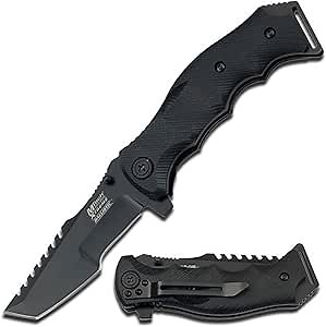 MTech USA Xtreme MX-A805 Series Spring Assist Folding Knife, Tanto Blade, 5-Inch Closed