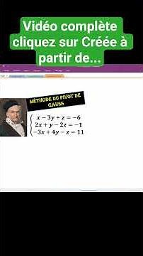 Pivot de Gauss